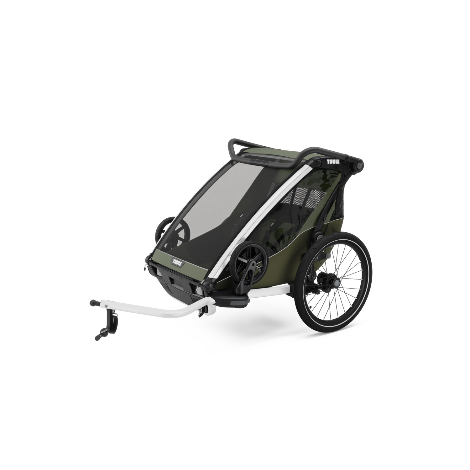 Thule Chariot Lite 2 Fahrradanhänger Vintage grün