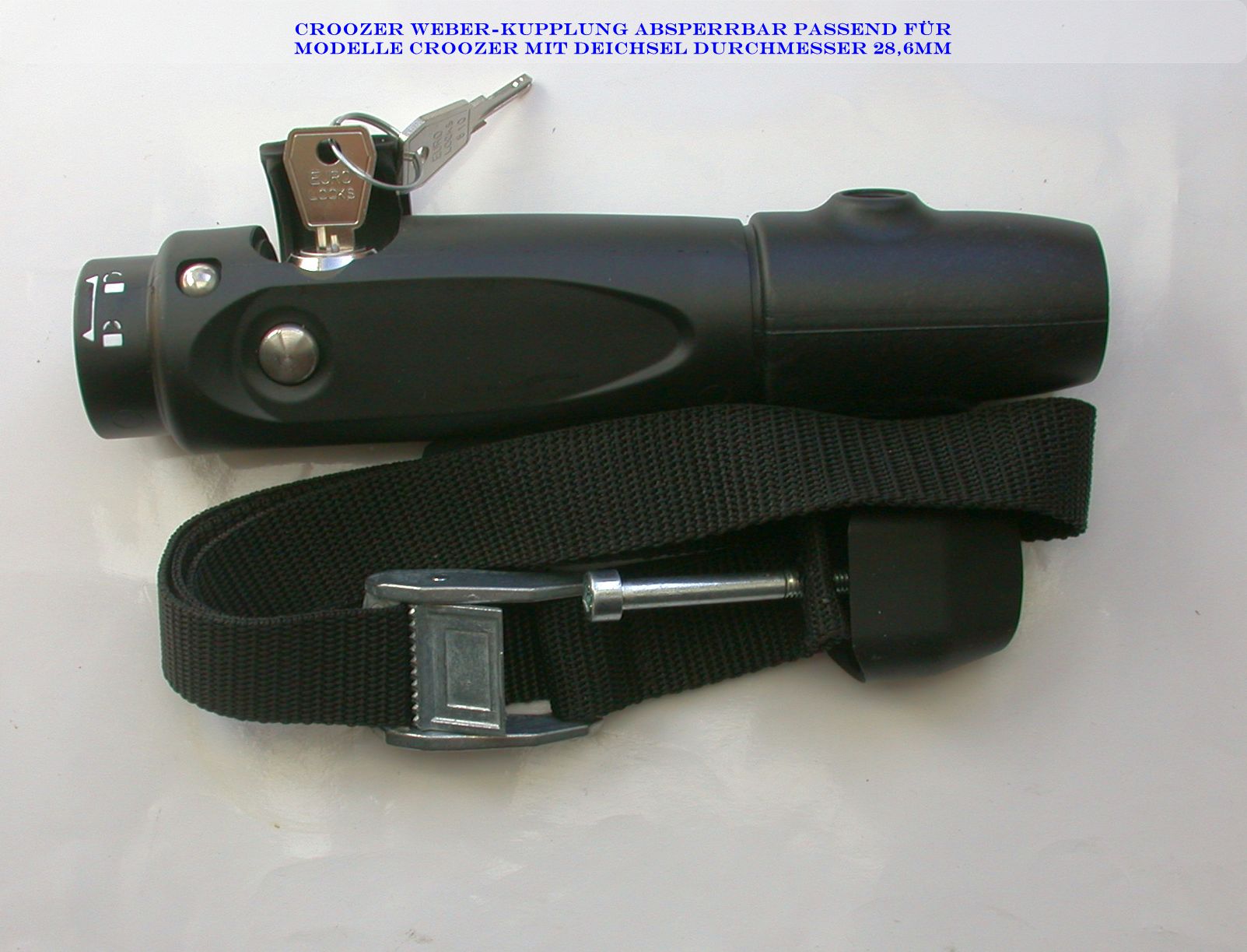 Deichselanschluß Weber Deichsel Croozer D 28,6mm Deichselanschluß Weber Deichsel Croozer D 28,6mm