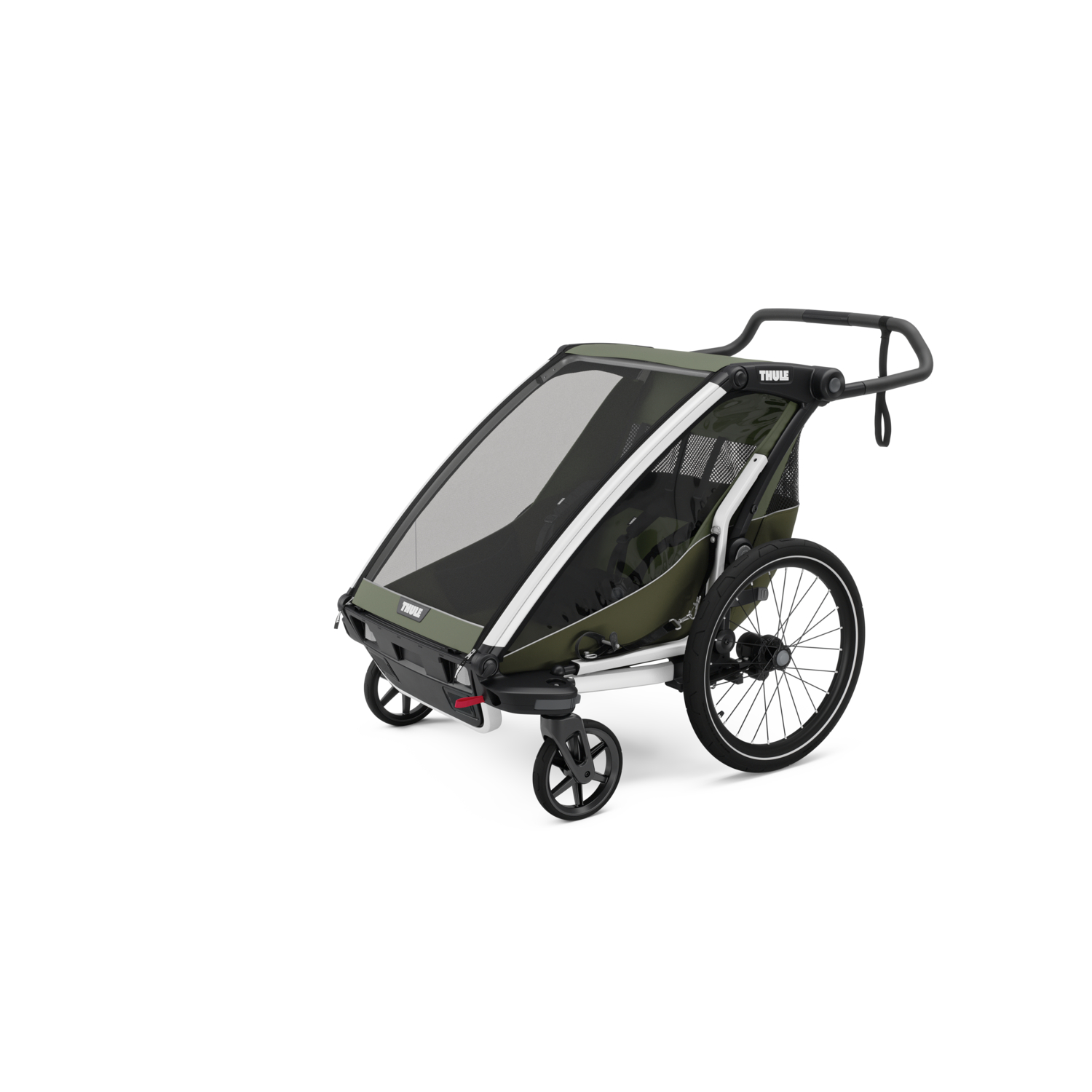 Thule Chariot Lite 2 Fahrradanhänger Vintage grün