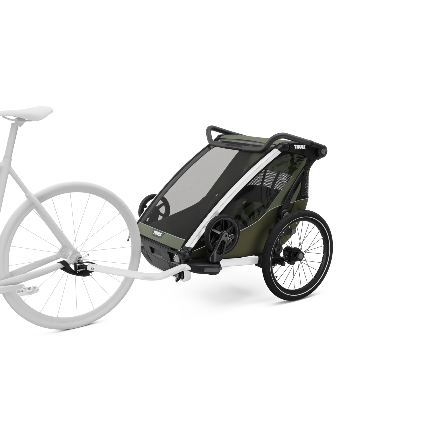 Thule Chariot Lite 2 Fahrradanhänger Vintage grün
