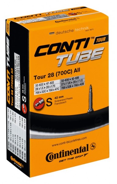 Tire tube Conti Tour 28 All SV60 27/28 x 1 1/4 - 1.75 inch